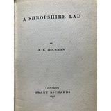 Housman, A.E.   A Shropshire Lad - TC Books