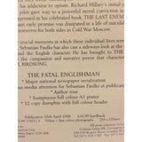 Faulks, Sebastian The Fatal Englishman SIGNED - TC Books