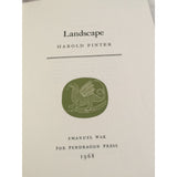 Pinter, Harold - Landscape - 1st limited ed Copy 367 inscribed by Peggy Ashcroft - TC Books