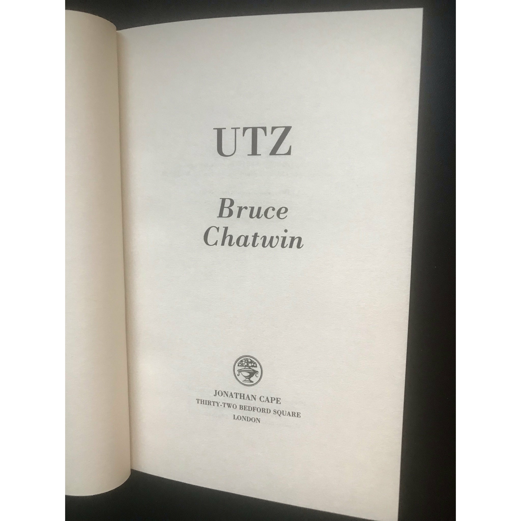 Utz - Bruce Chatwin