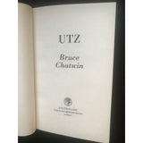 Chatwin, Bruce.  Utz - TC Books