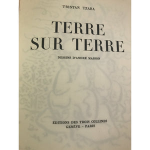 Tzara, Tristan. Terre sur Terre. Limited Edition - TC Books