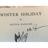 Ransome, Arthur. Winter Holiday.  SIGNED - TC Books