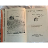 Ransome, Arthur. Winter Holiday.  SIGNED - TC Books