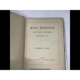 Lear, Edward More Nonsense Pictures Rhymes etc - TC Books