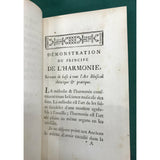 Rameau, Jean-Philippe  Demonstration du Principe de l'Harmonie 1750 - TC Books