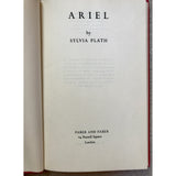 Plath, Sylvia  Ariel 1st Edition - TC Books