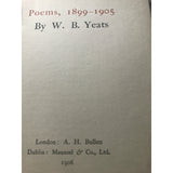 Yeats,W B      Poems. 1899-1905 - TC Books