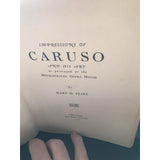 Caruso, Enrico & Flint, Mary H     Impressions of Caruso and his Art    SIGNED - TC Books